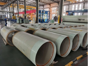 Continuously winding glass fiber reinforced plastic pipe jacking